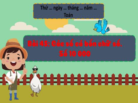 Bài giảng Toán 3 (Kết nối tri thức) - Bài 45: Các số có bốn chữ số. Số 10 000 - Năm học 2024-2025 - Trường Tiểu học Trường Thọ