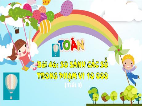 Bài giảng Toán 3 (Kết nối tri thức) - Bài 46: So sánh các số trong phạm vi 10 000 (Tiết 1) - Năm học 2024-2025 - Trường Tiểu học Trường Thọ
